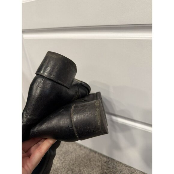 Fiorentini Baker Black Leather Calf Zippered Boots Size 36 - Picture 5 of 5